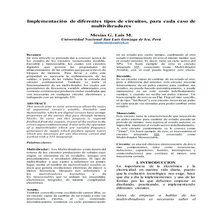 Multivibrador   mesias