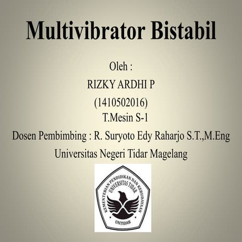 Multivibrator Bistabil | PPTX