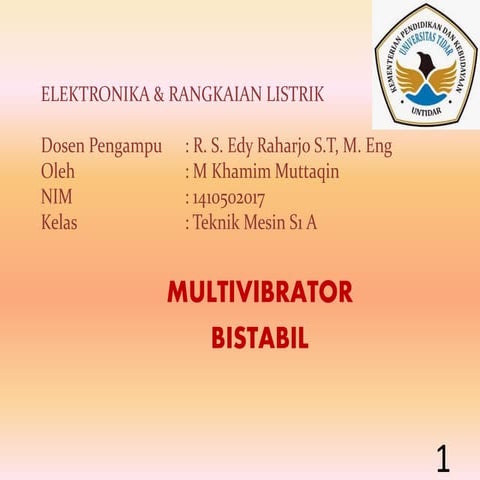 Multivibrator Bistabil | PPTX