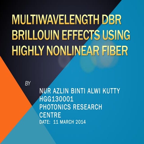Multiwavelength dbr
