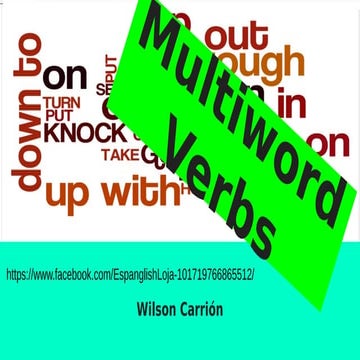 Multiword verbs