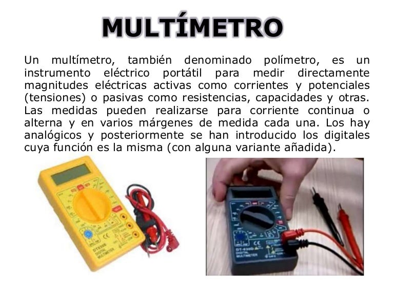 el Multímetro digital