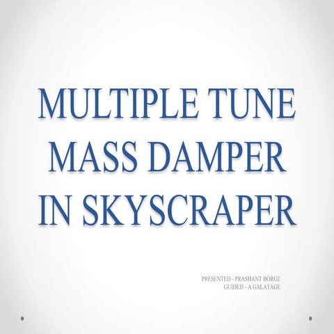 Multple tune mass damper