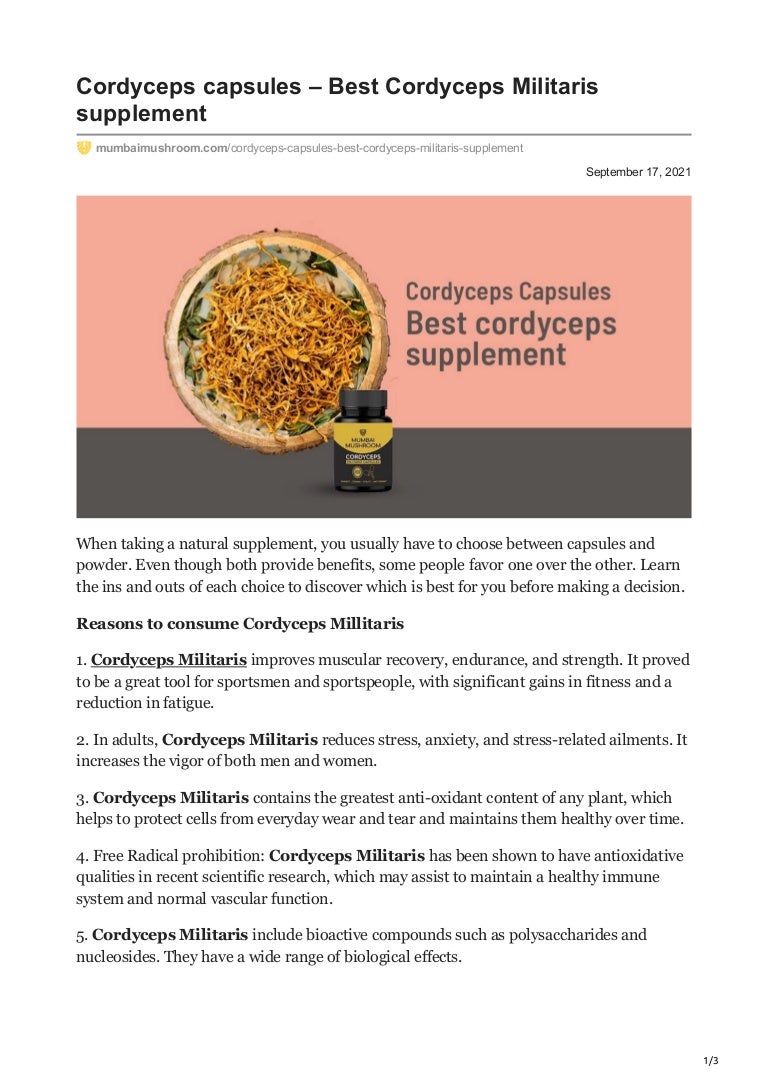 Cordyceps capsules best cordyceps militaris supplement 3 mumbaimushroom 211113084511 thumbnail 4