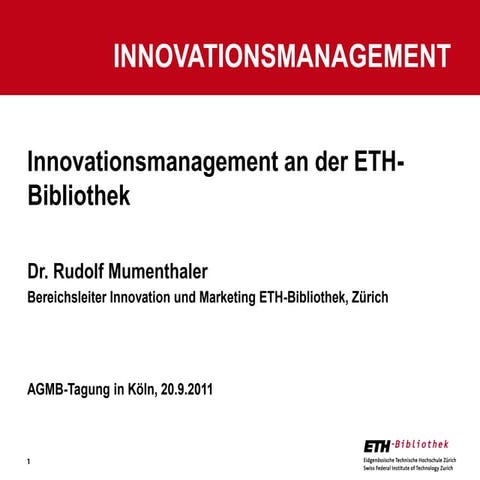 Mumenthaler innovationsmanagement agmb