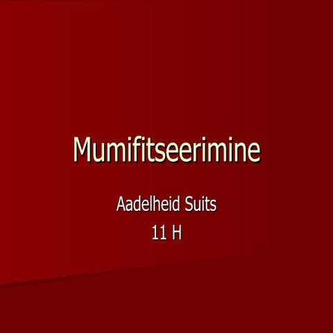 Mumifitseerimine