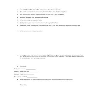 Mummy laid and reproduction activities