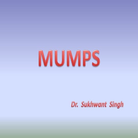 Mumps | PPTX