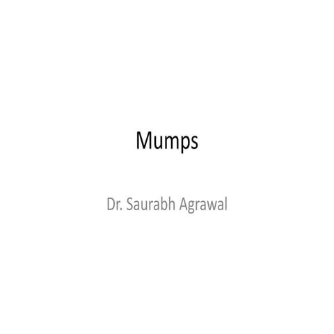 Mumps | PPTX