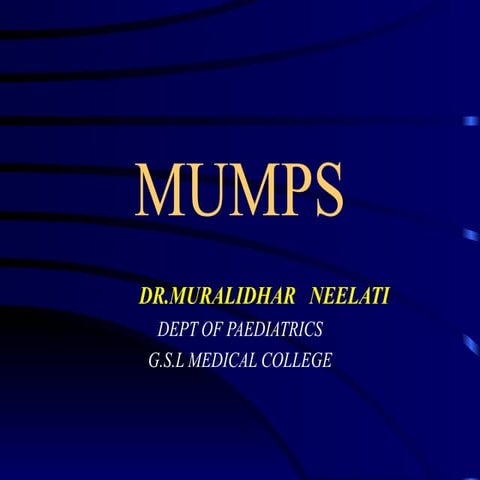 Mumps | PPTX
