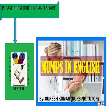 Mumps in english | PPTX