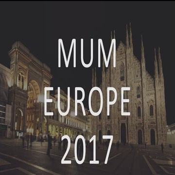 MUM Europe 2017 - Traffic Generator Case Study