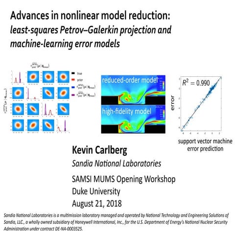 MUMS Opening Workshop - Machine-Learning Error Models for Quantifying ...