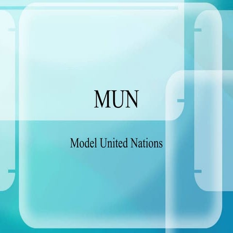 Intro to Model United Nations | PPTX