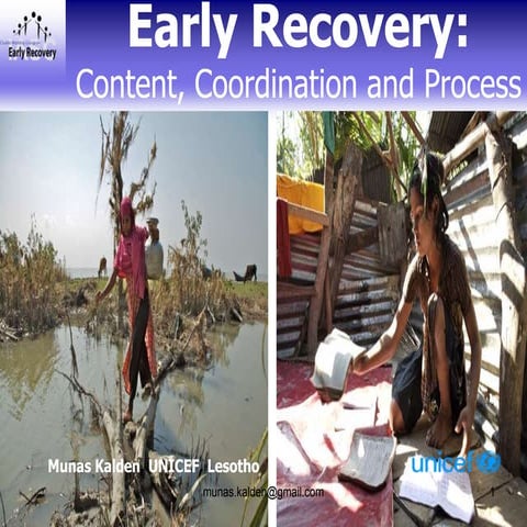 On Early Recovery by munas kalden