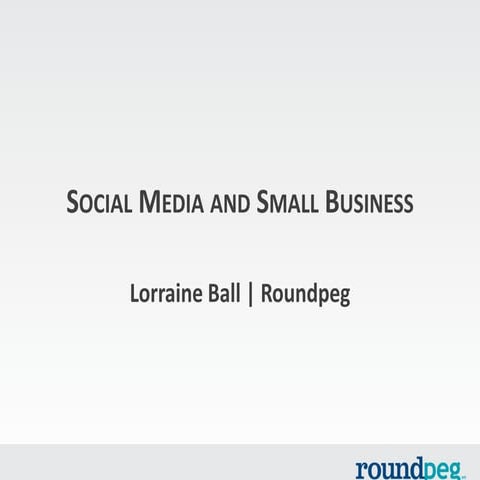 Small Business and Social Media 