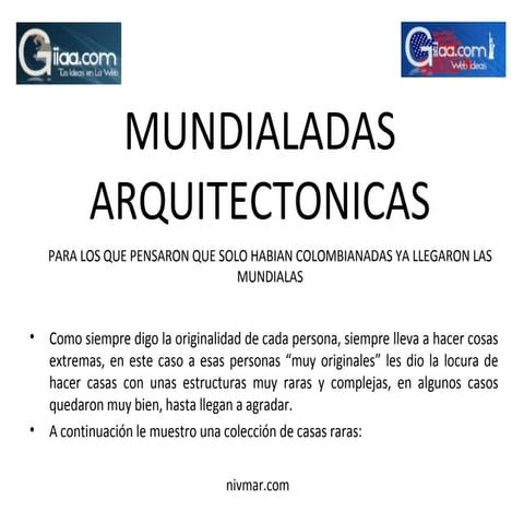 Mundialadas Arquitectonicas