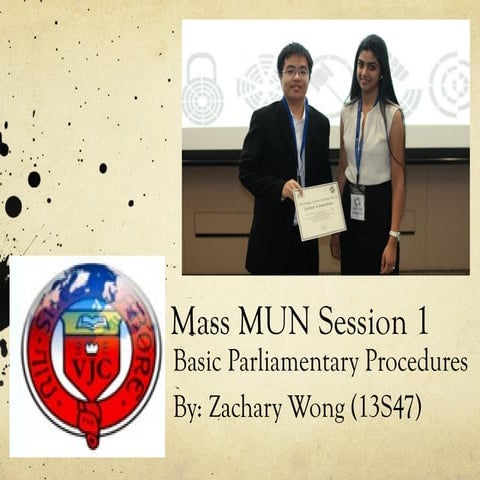 Parliamentary Procedures MUN