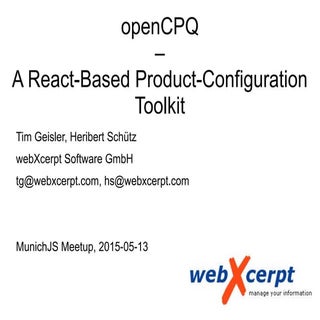openCPQ - A React-Based Product-Con...