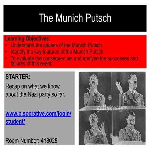The Munich Putsch