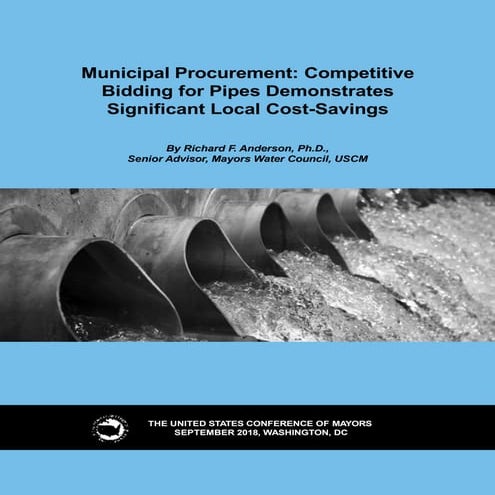 Competitive bidding for pipes Demonstrates Significant Local Cost Savings
