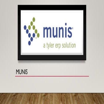 Munis Enterprise Resource Planning System