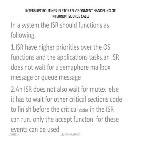 INTERRUPT ROUTINES IN RTOS EN VIRONMENT HANDELING OF INTERRUPT SOURCE ...