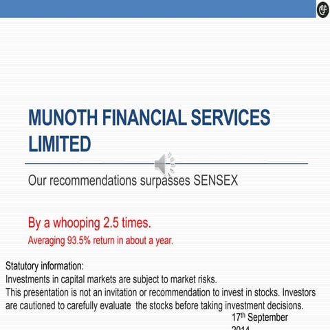 MFSL's recommendations have given 94% return in a year