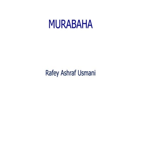 Murabaha | PPT