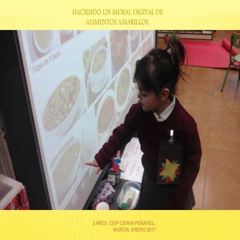 Mural de alimentos amarillos