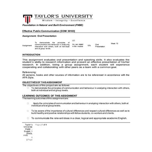 Mural art assignment brief