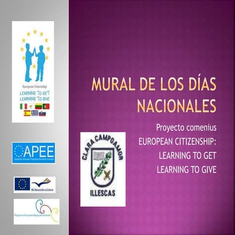 Mural de los días nacionales