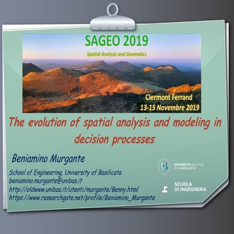 The evolution of spatial analysis and modeling in decision processes