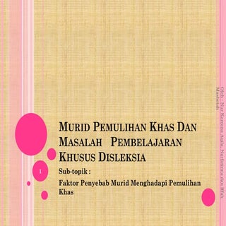 Murid pemulihan khas dan masalah   ...