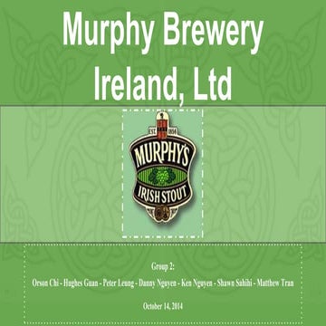 Murphy Brewery Ireland, limited