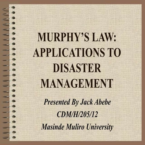 Murphy law ppt jack