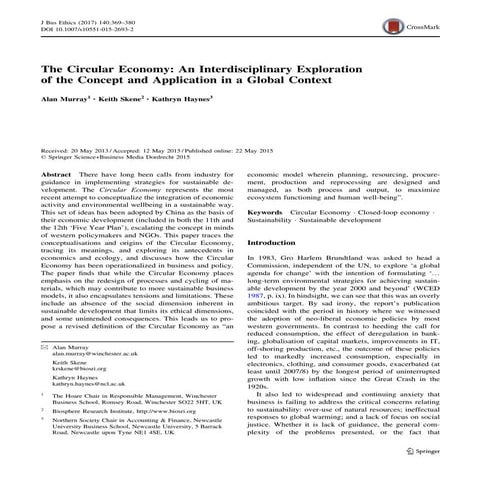 Murray2017 article the_circulareconomyaninterdisci