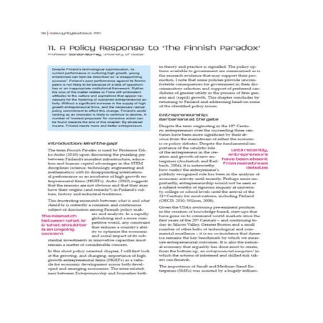 Murray gordon the finnish paradox