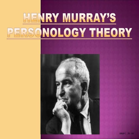 Murray's personology