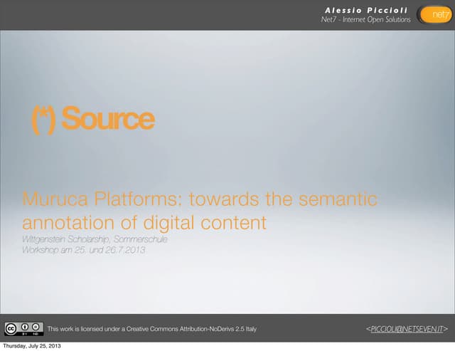 *Source - towards the semantic annotation of digital content / Wittgenstein S...