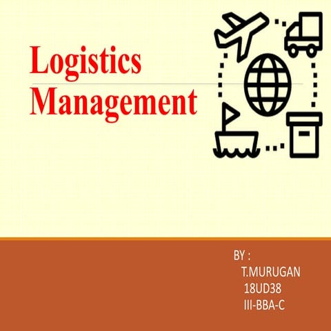  logistics management-Presentation
