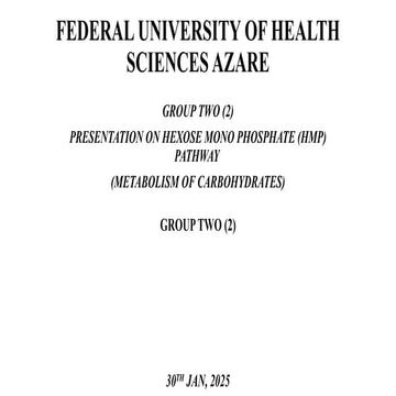 Hexose monophosphate shunt pathway is an alternative form of