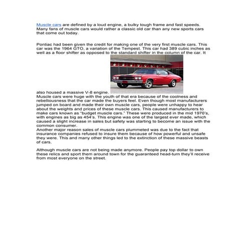 Halden Zimmermann: Muscle cars