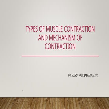 Muscle contraction ppt