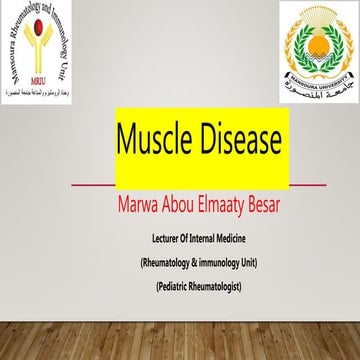 Muscle disease final