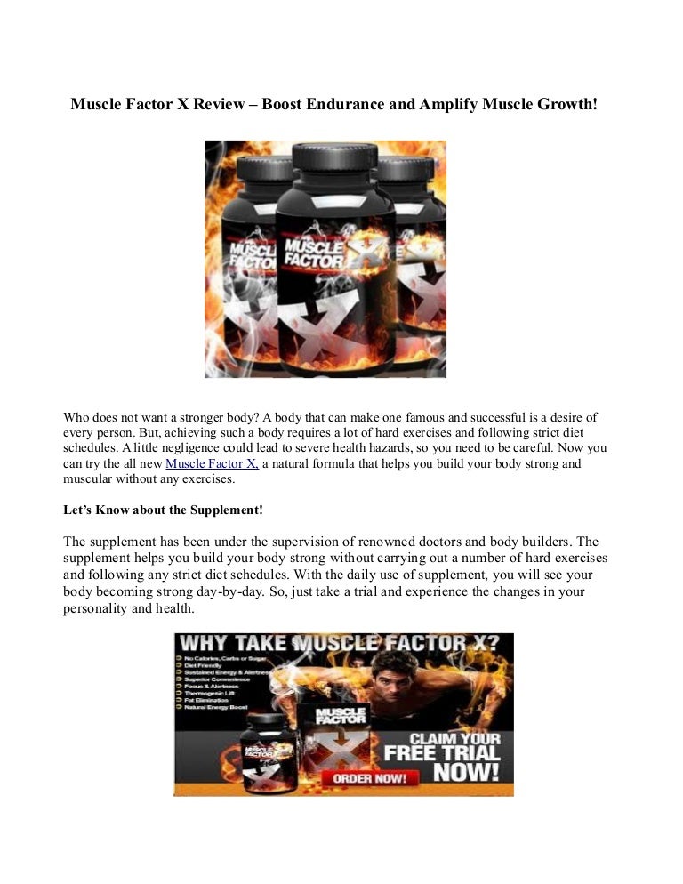 Muscle factor x review boost endurance and amplify Muscle factor x review boost endurance and amplify