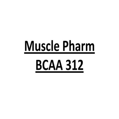 Muscle pharm bcaa 312