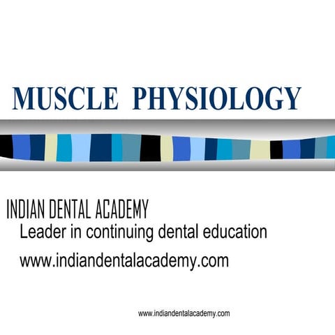 Muscle physiology  /certified fixed orthodontic courses by Indian dental acad...