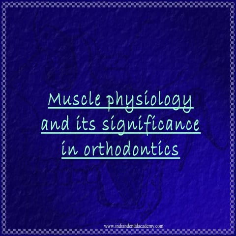 Muscle physiology (2)