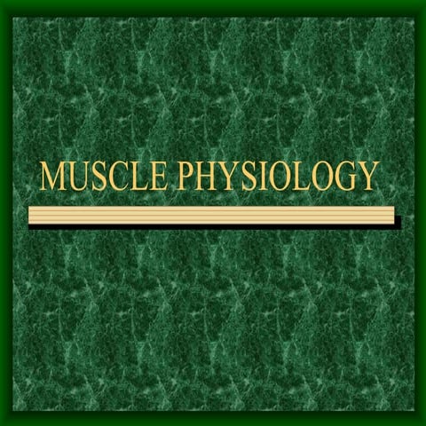 MUSCLE PHYSIOLOGY  IN need ORTHODONTICS.ppt